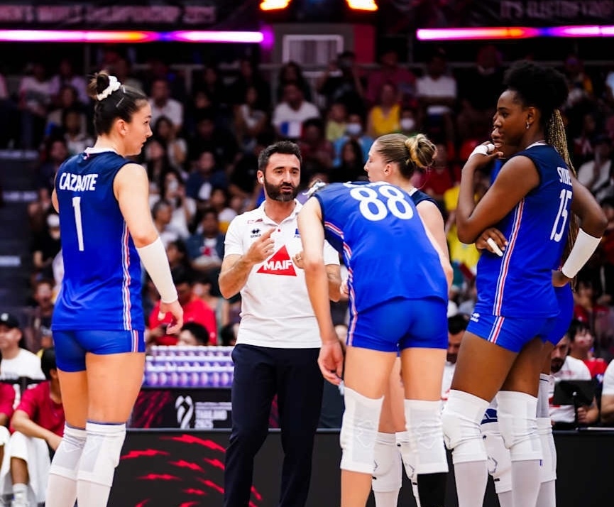 太大, 法国女排晋, 失误被拦